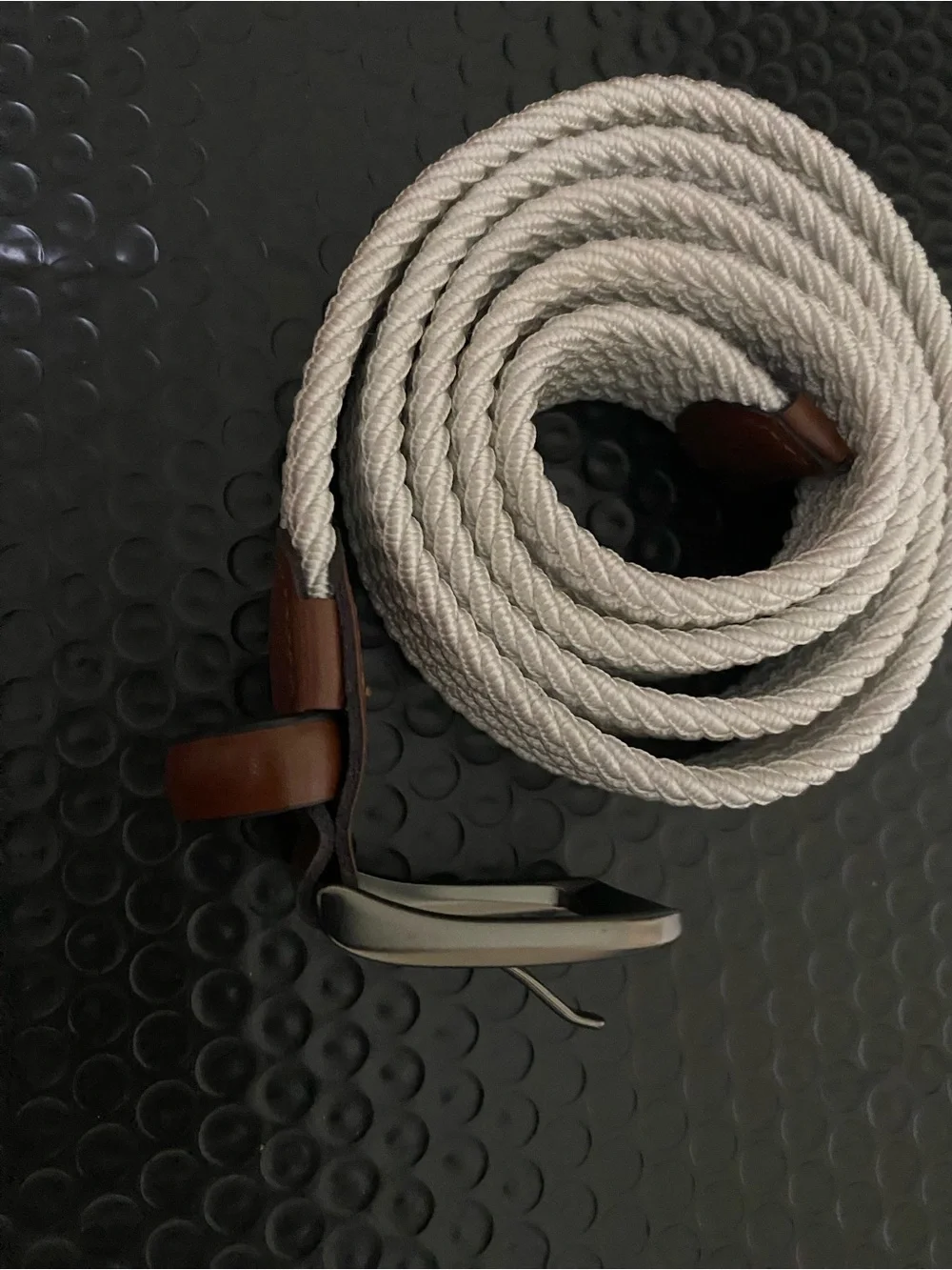 Penguin Golf Brand Belt White Stretch Weaved  38-40” Unused Condition